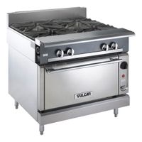 Vulcan \ Wolf - Wolf Range V4B36S-1 V Series Heavy Duty
Range, 4 Open Top Burners, Standard Oven, Stainless Steel,
Natural Gas- 36"