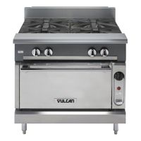 Vulcan \ Wolf - Wolf Range V6B36C-2 V Series Heavy Duty
Range, 6 Open Top Burners, Convection Oven, Stainless Steel,
LP Gas- 36"