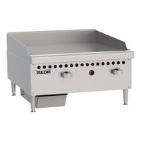 Vulcan \ Wolf - Wolf Range VCRG24-M VCRG-M Series Gas
Griddle, Countertop, Polished Steel Griddle Plate, (2)
Burners, Stainless Steel- 24"
