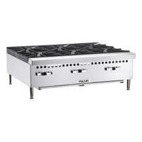 Vulcan \ Wolf - Wolf Range VCRH36 VCRH Series Gas Hotplate,
Countertop, Cast Iron Burners, Stainless Steel- 36"