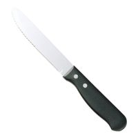 Walco 620527 Steak Knife, Black, Plastic - 5"