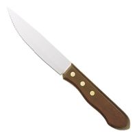 Walco 840527 Steak Knife, Stained Hardwood, Engraveable - 5"