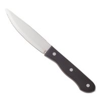 Walco 880528 Steak Knife, Black, Stainless Steel/Delrin - 5"