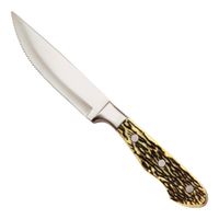 Walco 930529 Buck Stag Steak Knife, Stainless Steel/Plastic
- 1 dz *Discontinued*