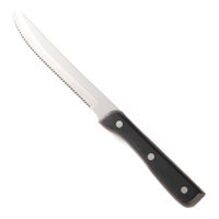 Walco 980527 Steak Knife, Black, Delrin Plastic - 5"