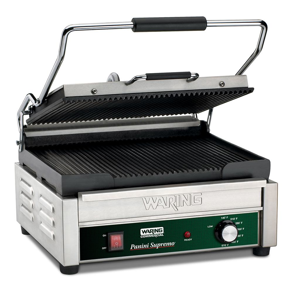 PANINI GRILL GROOVED 120V