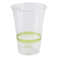 World Centric CP-CS-16 Disposable Cold Cup, Clear, PLA - 16
oz