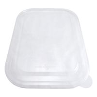 World Centric TRL-CS-10 Compostable Lid for Fiber Container,
Clear, PLA - 10" x 7-1/2"