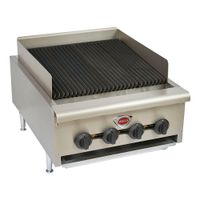 Wells HDCB2430G Heavy Duty Char Broiler, Stainless
Steel/Cast Iron - 24"