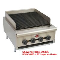 Wells HDCB3630G Heavy Duty Char Broiler, Stainless
Steel/Cast Iron - 36"