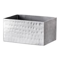 World Tableware 6705 Sonoran Sugar Packet Holder, Hammered
Stainless Steel - 3-1/8" x 2-1/4"