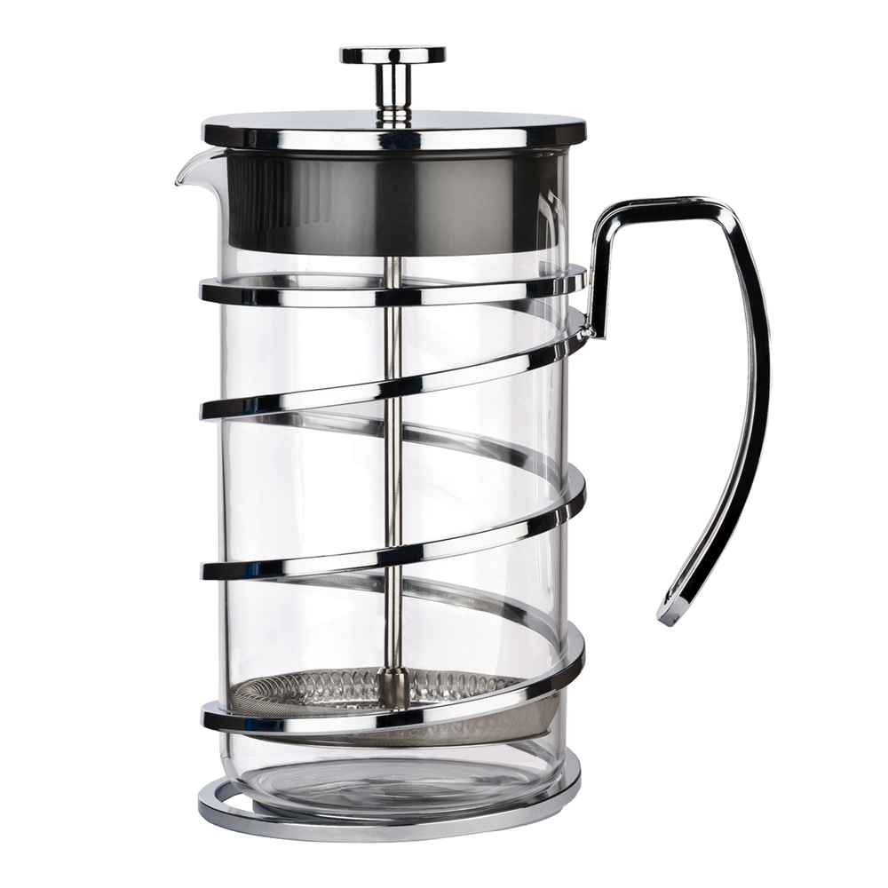 17oz FRENCH PRESS SS/GLASS(12)