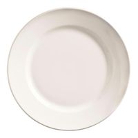 World Tableware 840-425R-25 Porcelana Rolled Edge Plate,
Bright White, Porcelain - 9"