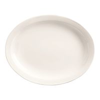 World Tableware 840-520N-17 Porcelana Narrow Rim Platter,
Bright White, Porcelain - 11-1/2" x 9"