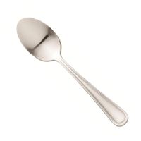 World Tableware 139 002 Medium Weight Classic Rim Dessert
Spoon, 18/0 Stainless Steel - 6-7/8"