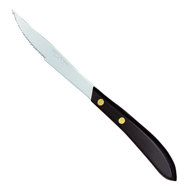 9" STEAK KNIFE POM HNDL BLK(4)