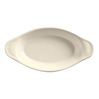 World Tableware OAG-6-DF Bedrock Ovenware Welsh Rarebit,
Oval, Cream White, China - 6 oz