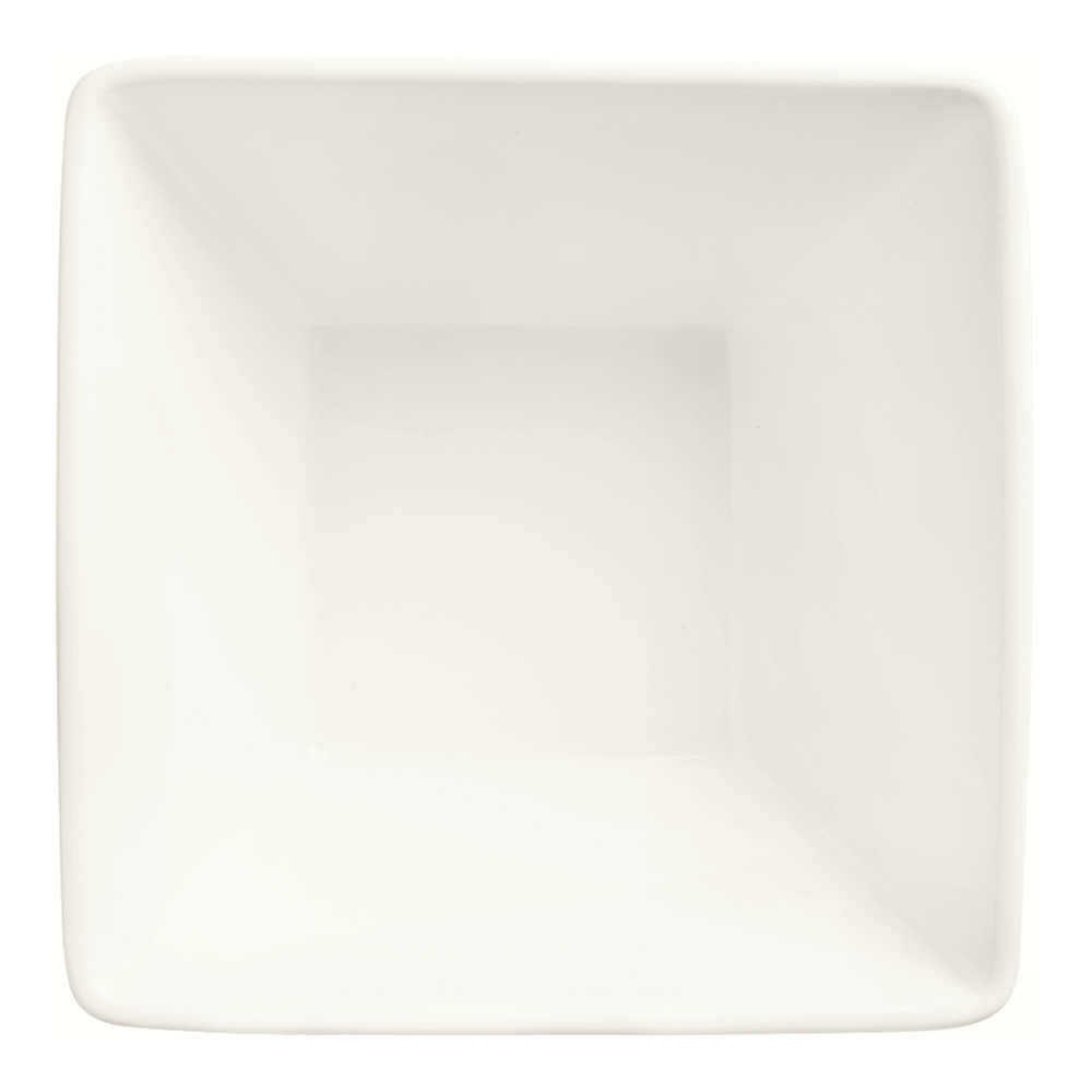 World Tableware SL-19 Slate Square Bowl, Ultra Bright White, Porcelain ...
