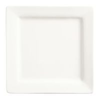 World Tableware SL-10 Slate Square Plate, Ultra Bright
White, Porcelain - 10-5/8"
