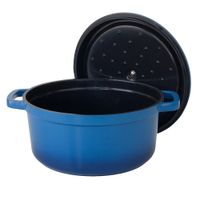 Paderno A1750024 Induction Dutch Oven, Blue/Black, Cast
Aluminum - 4-3/4 qt