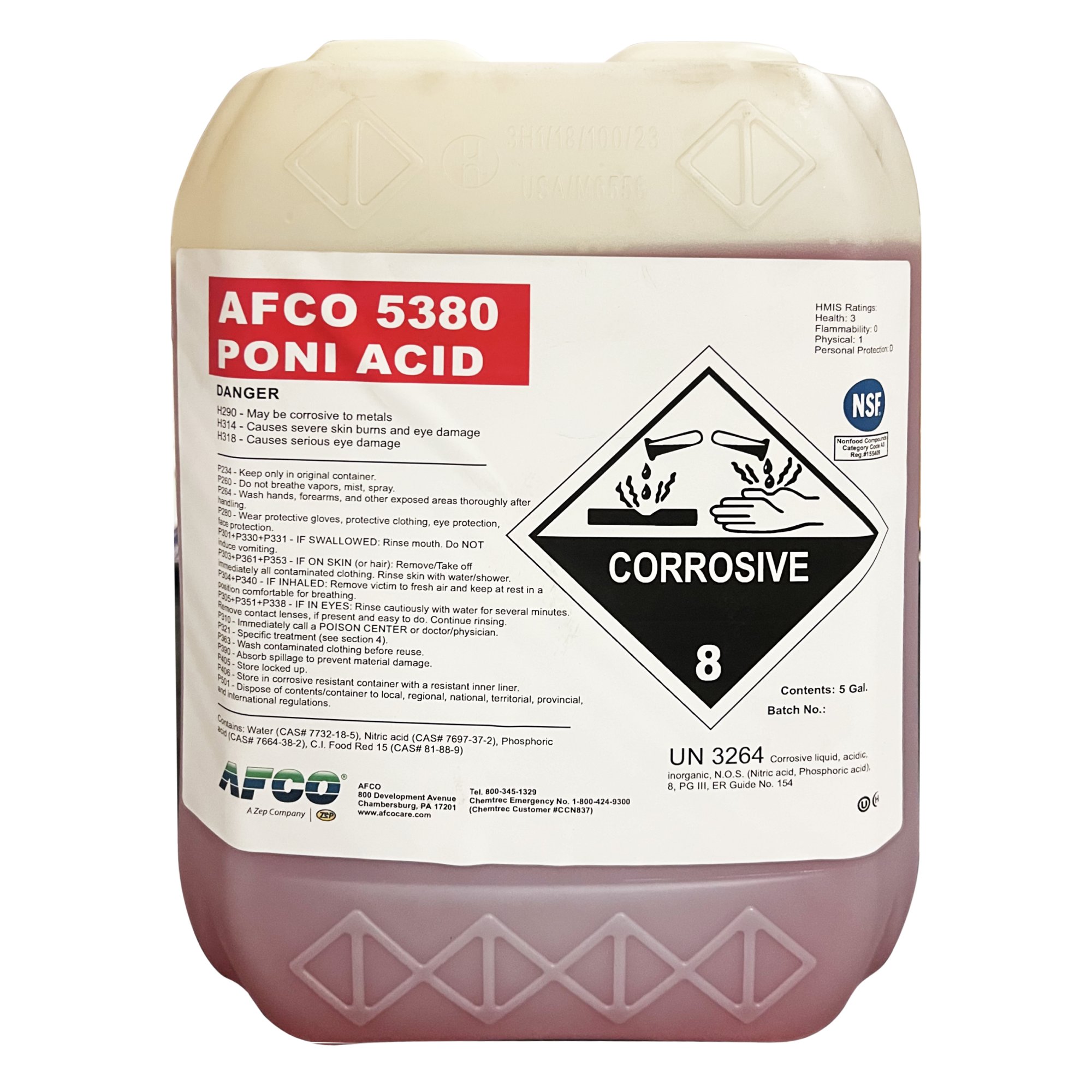 AFCO 5380 PONI ACID 5GAL